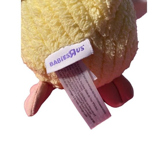 Babies “R” Us stuffed plush yellow bird/owl/penguin, rattle, plush  - Picture 4 of 4